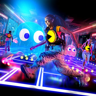 Pac Man Live Key Visual Square Blank